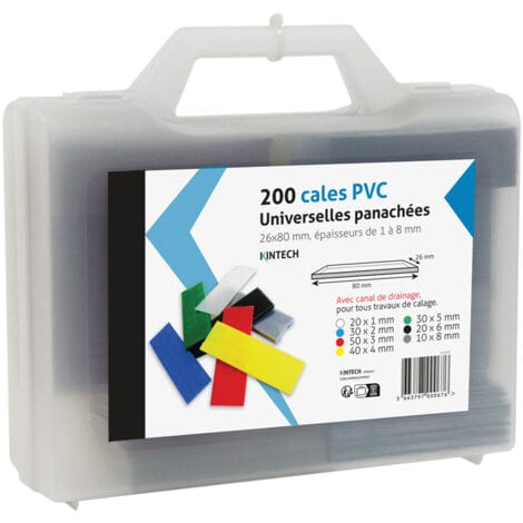 Sortierte Universal-PVC-Keile 80x26mm, 200er-Packung ACBAT