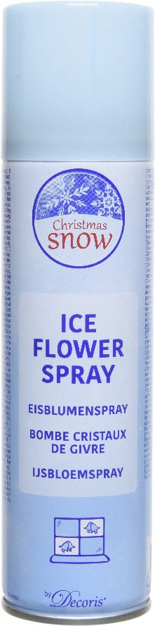 Kaemingk Eisblumenspray weiß Fensterbild