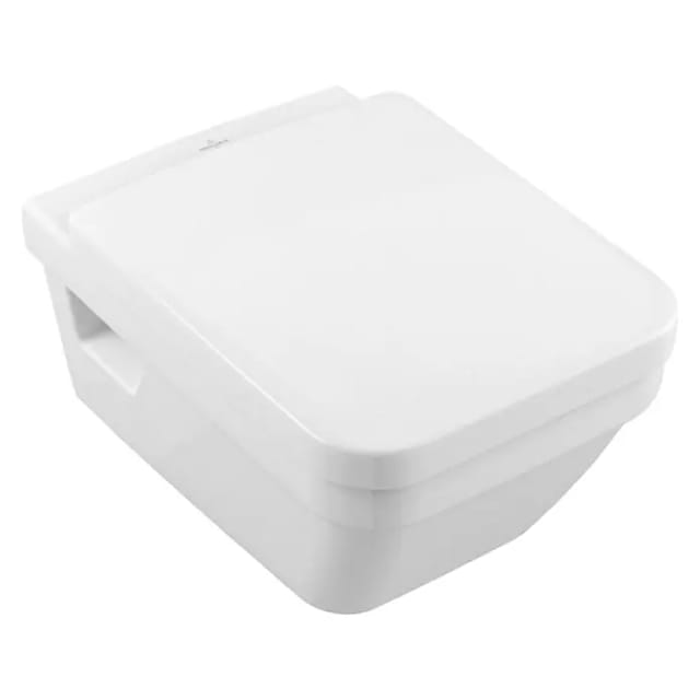 Villeroy&boch - Tiefspül-WC Architectura 370x530x316mm rechteckig wandhängend Abgang waagerecht Direct-Flush, Weiß Alpin