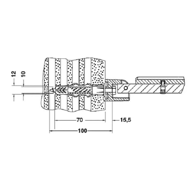 Befestigungs-Set Nr. 3 Plan 34992000100 2x 6-Kantholzschrauben,2 Universaldübel - Keuco