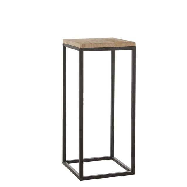 Mica Decorations - Mica Pflanztisch Oskar schwarz, 35 x 35 x 81 cm Deko-Accessoires