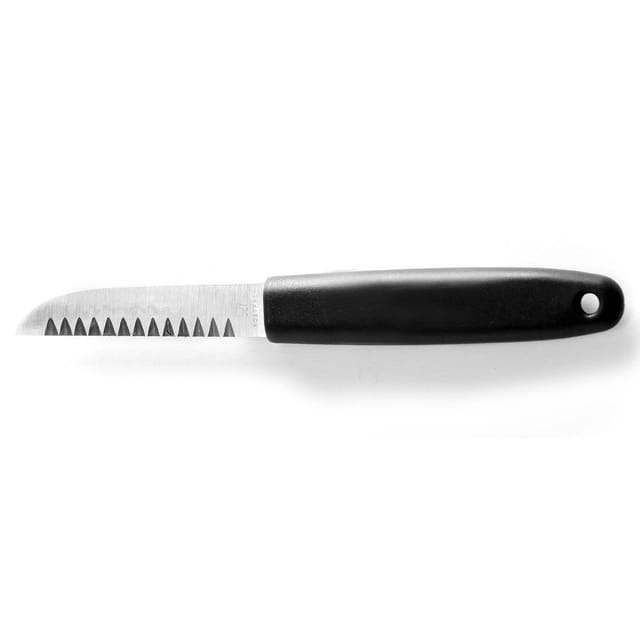 Dekoratives Messer mit gezackter Klinge aus rostfreiem Stahl - Hendi 856062