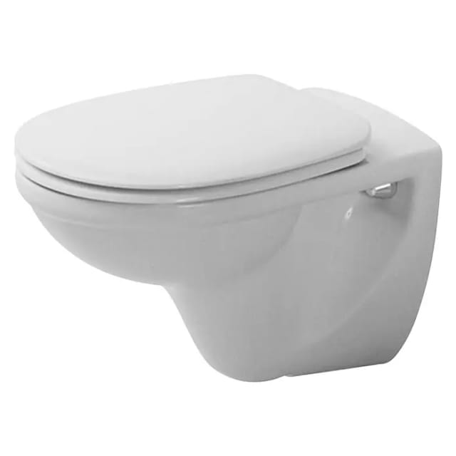 Duravit D-Code Wand-WC 560x355x385mm, Weiß Hochglanz, 6l, Tiefspüler, geschlossen, waagerecht