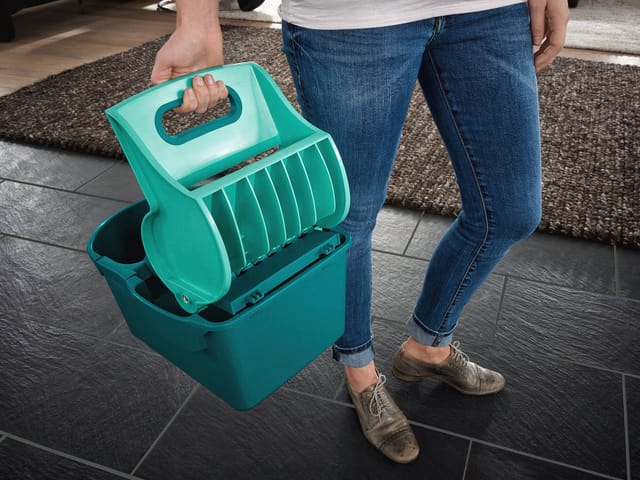 Wringer eimer 8l blau / grün Leifheit 55080