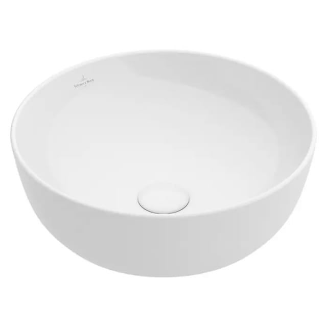 Villeroy&boch - Artis - Aufsatzwaschbecken, Durchschnitt 43 cm, CeramicPlus, Alpinweiß 417943R1
