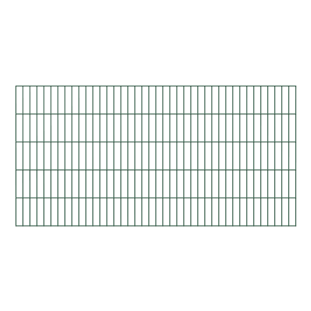 Doppelstab-Gittermatte, verz.grün, BxH2000x1000mm, Draht-Ø6/5/6, Masche50x200mm - Alberts