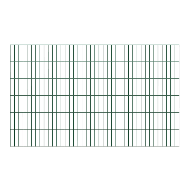 Doppelstab-Gittermatte, verz.grün, BxH2000x1200mm, Draht-Ø6/5/6, Masche50x200mm - Alberts