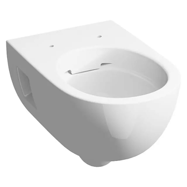 Renova Wand-WC Tiefspüler, teilgeschlossene Form, Rimfree Tiefe 53cm, Weiß - Geberit
