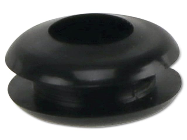 KSS - Kabeldurchführungstülle pvc weich, schwarz, Plattenstärke 1,7, Loch-Ø 5, geschlossen, 1 Stück