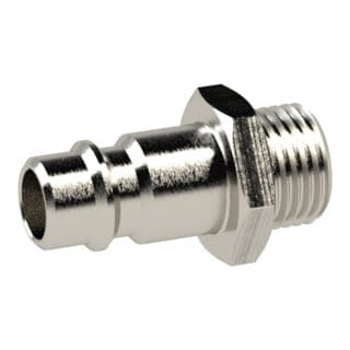 Nippel für Kupplungen nw 7,2 - nw 7,8, Messing vern., g 3/8 ag - Riegler