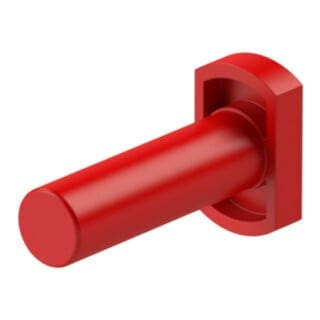 Verschlussstopfen pom, Stutzen 6 mm, Farbe rot - Riegler