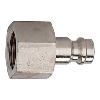 Nippel für Kupplungen nw 5, Messing vernickelt, g 1/8 ig - Riegler