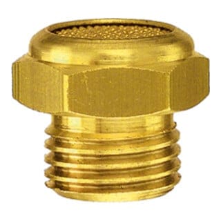 FP - Riegler Sinterbronce-Schalldämpfer, flach, g 1/8 a., sw 13