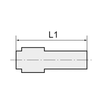 Riegler - Einschraub-Stutzen pom, g 1/4, für Schlauch-Außen-Ø 5 mm