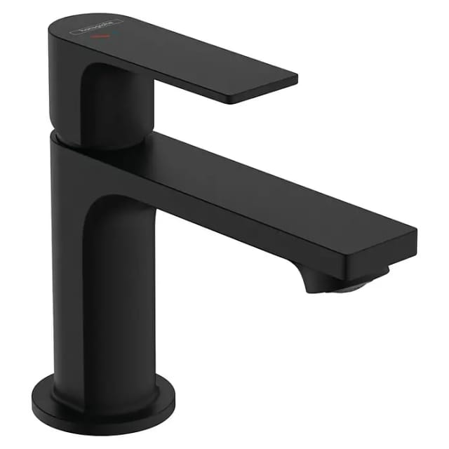 Hansgrohe - Rebris e - Waschtischarmatur mit Ablauf, CoolStart, EcoSmart, schwarz matt 72585670