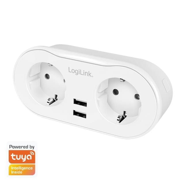 Funksteckdose SH0102, 2-fach, 2x usb, Smart - Logilink
