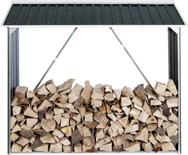 Metall Kaminholzregal Holzlager