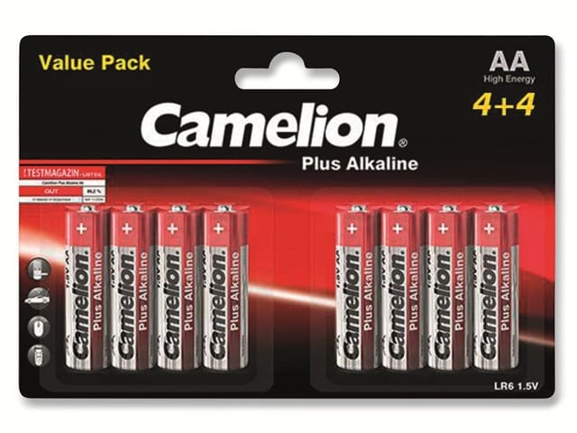 Camelion - Mignon-Batterie, Plus-Alkaline, LR6, 8 Stück
