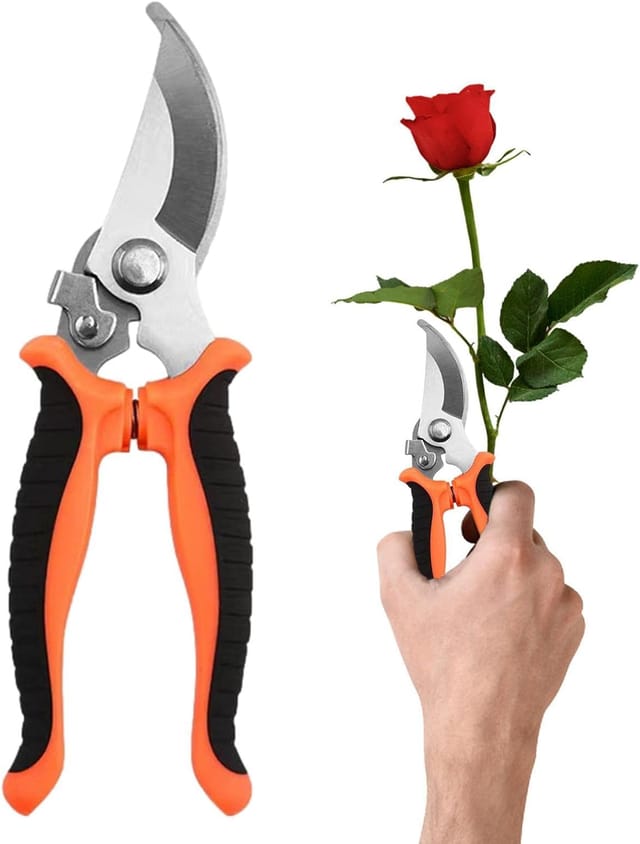 Gartenschere aus Stahl – robuste Handschere – Gartenschere – Blumenschneider, Floristenschere, Gartengeräte