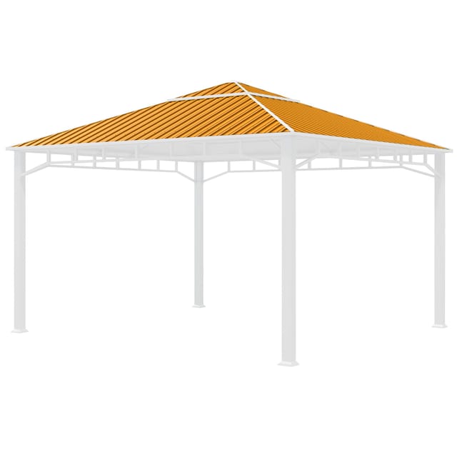 Ersatz-Dachplatten 4x4 m Hardtop Dach Stahldach für Gartenpavillon Sunset Superior 4x4m - Toolport