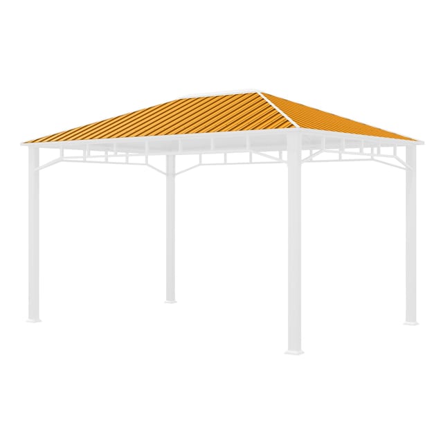 Ersatz-Dachplatten 3x4 m Hardtop Dach Stahldach für Gartenpavillon Sunset Superior 3x4m - Toolport