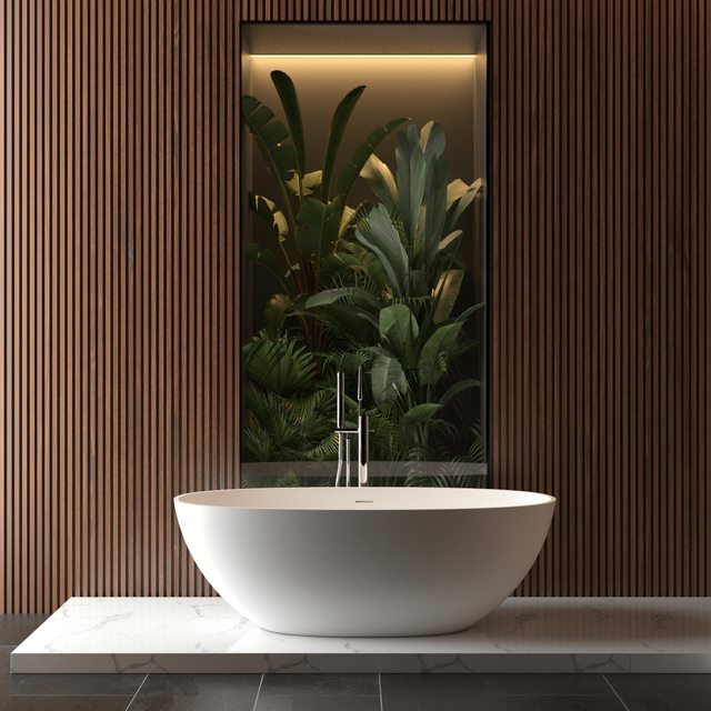 Mineralguss Badewanne malmo freistehend 165