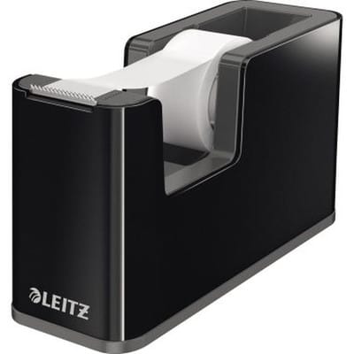 Leitz - Tischabroller Duo Colour 19 mm x 33 m (b x l) inkl. Klebefilm mit Lösungsmittel schwarz