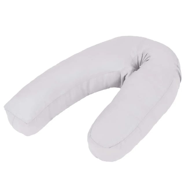 Schwangerschaftskissen J-förmig 54x(36-43) cm Grau vidaXL
