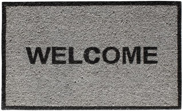 Fußmatte Alcina Welcome grey , 40 x 60 cm Schuhabstreifer & Fussmatten