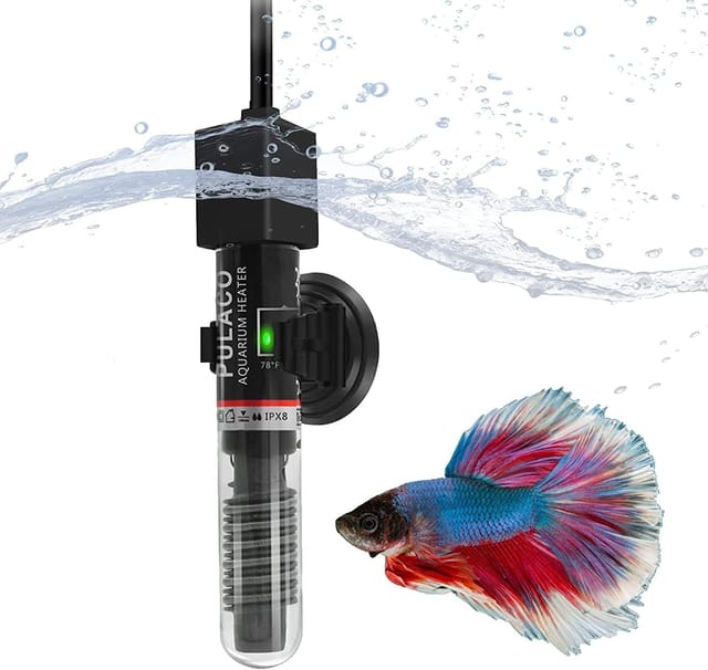 Aougo - Aquarium-Heizung, 25 w, Mini-Aquarium-Heizung, Heizstab mit Saugnäpfen, 26 ℃/78,8 ℉, explosionsgeschützter Heizstab mit konstanter Temperatur