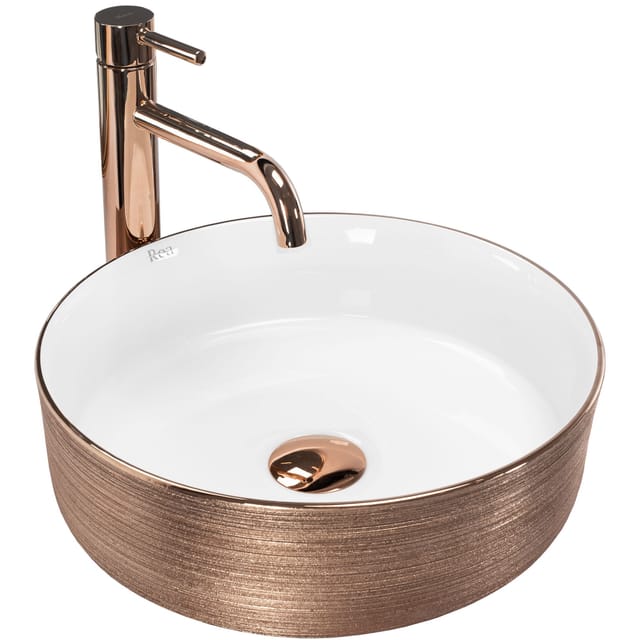 REA - aufsatzwaschbecken sami brush rose gold