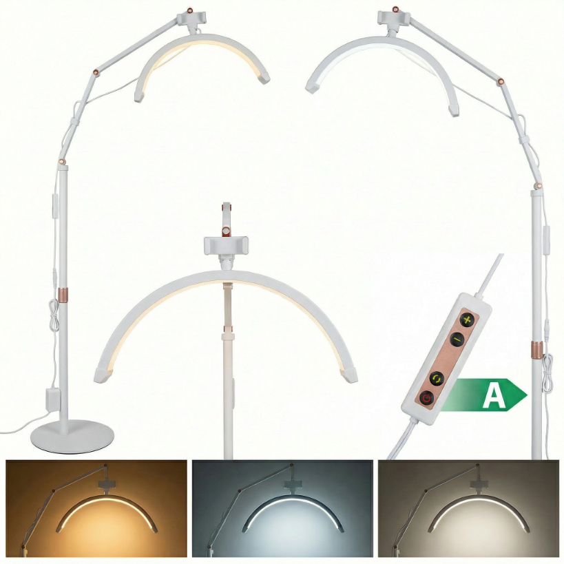 Moon Bow Led-kosmetiklampe 20w Für Wimpern, Stehend, Weiß, 160 Cm