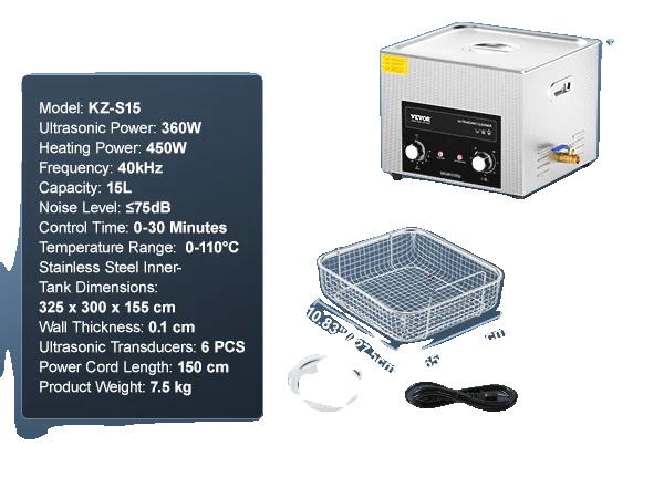 Ultraschallreiniger, Einstellbare Kapazität, Effektive Reinigungsleistung