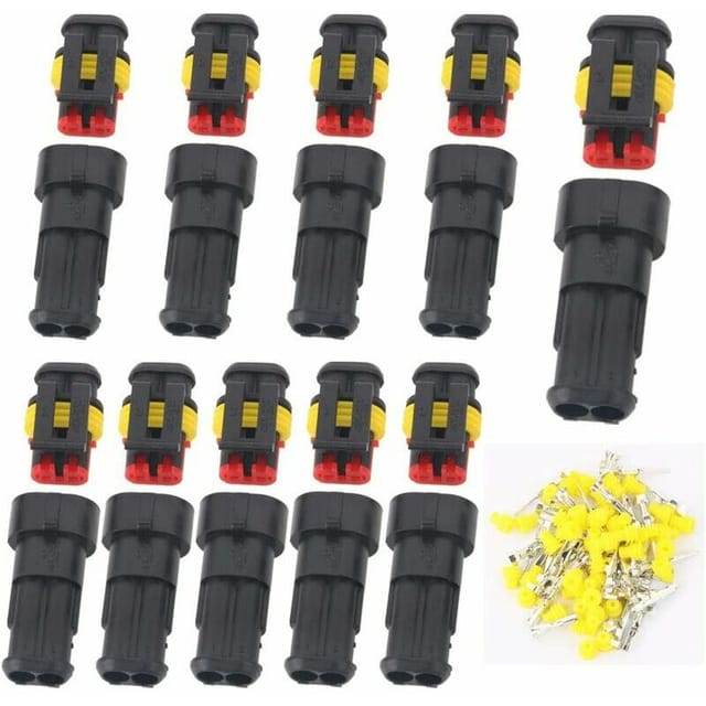 Wasserdichter Steckverbinder 12 v, elektrischer wasserdichter Steckverbinder, Stecker und Buchse, 1,5 mm Klemmen, wasserdichter elektrischer