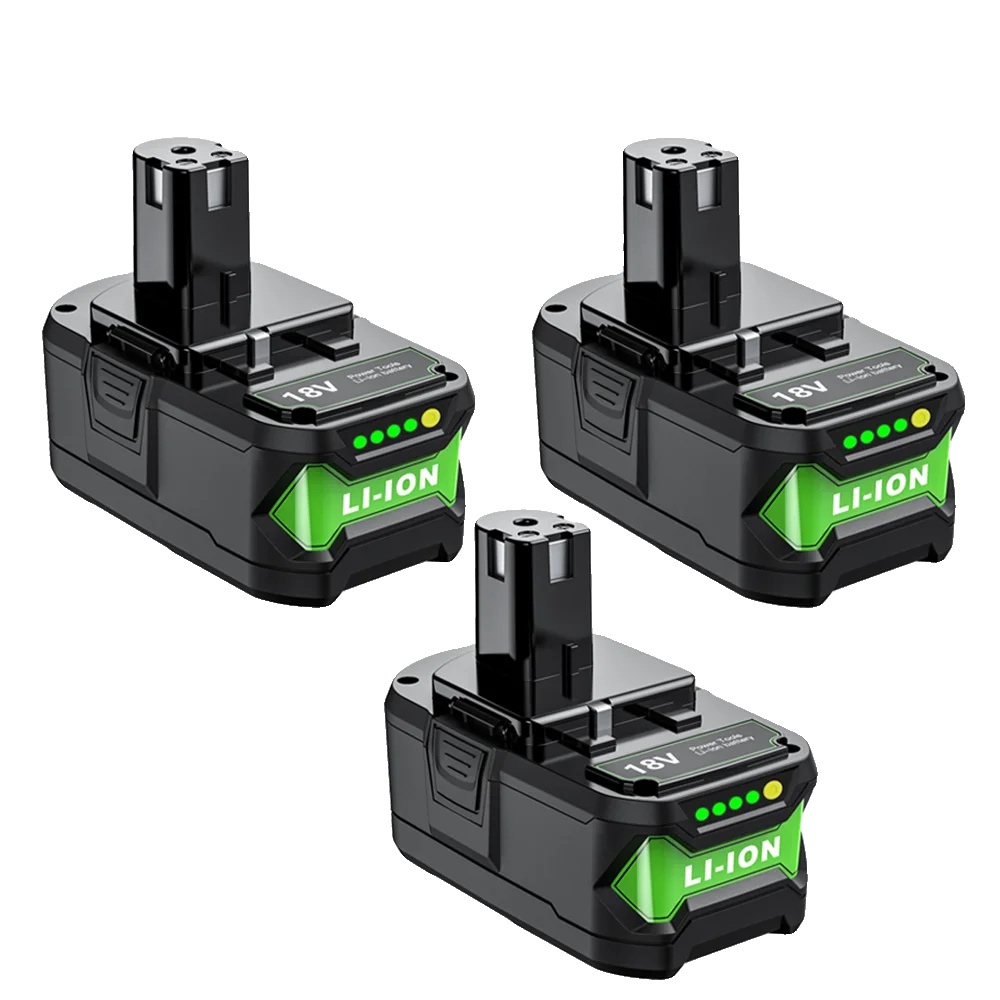 Lithium-ionen-akku, 7000 Mah Kapazität, 18 V Spannung, Kompatibel Mit Ryobi, 3 X 7,0 Ah Akkus