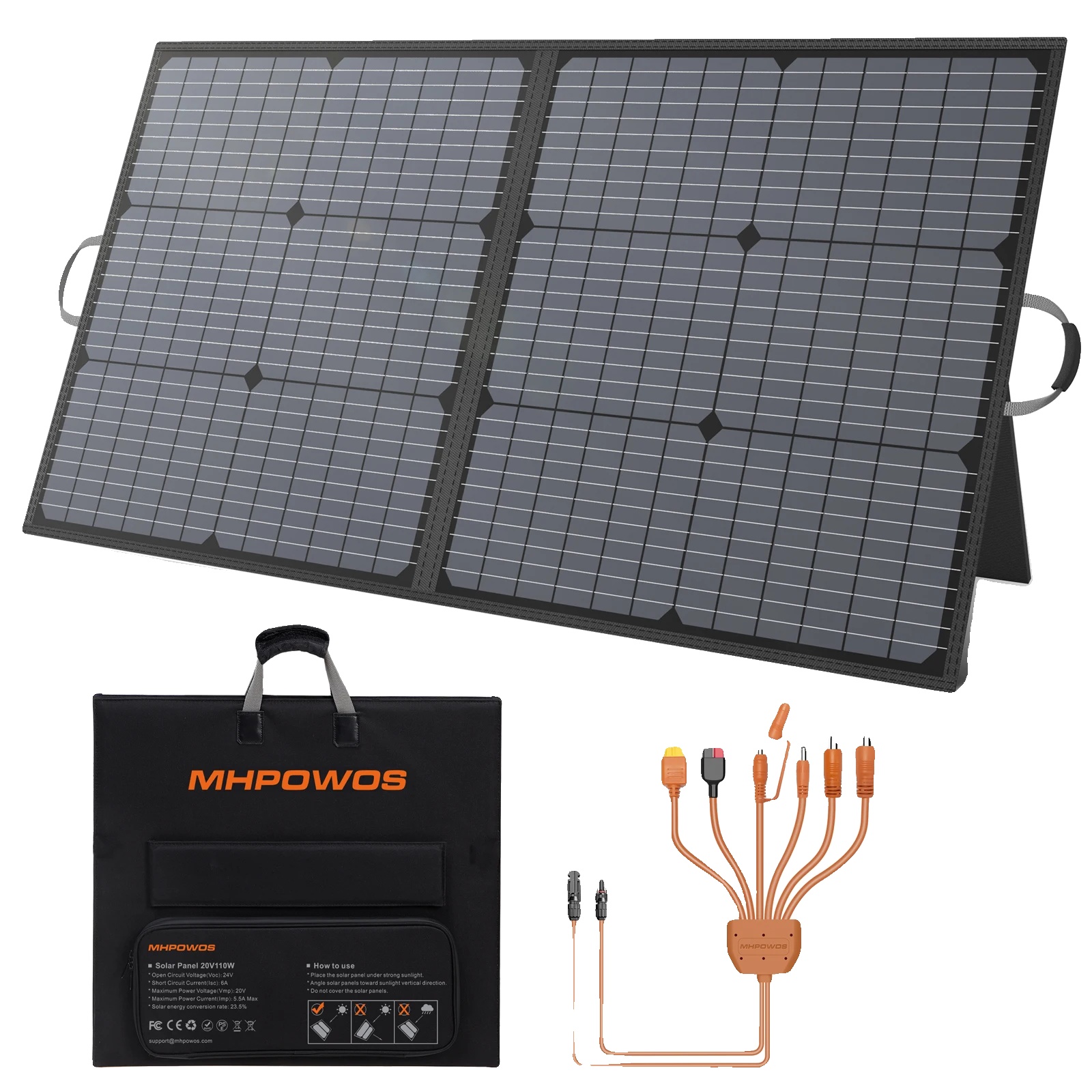 Solarmodul, Hohe Effizienz, Kompakte Bauweise, 300 W (2 X 150 W)