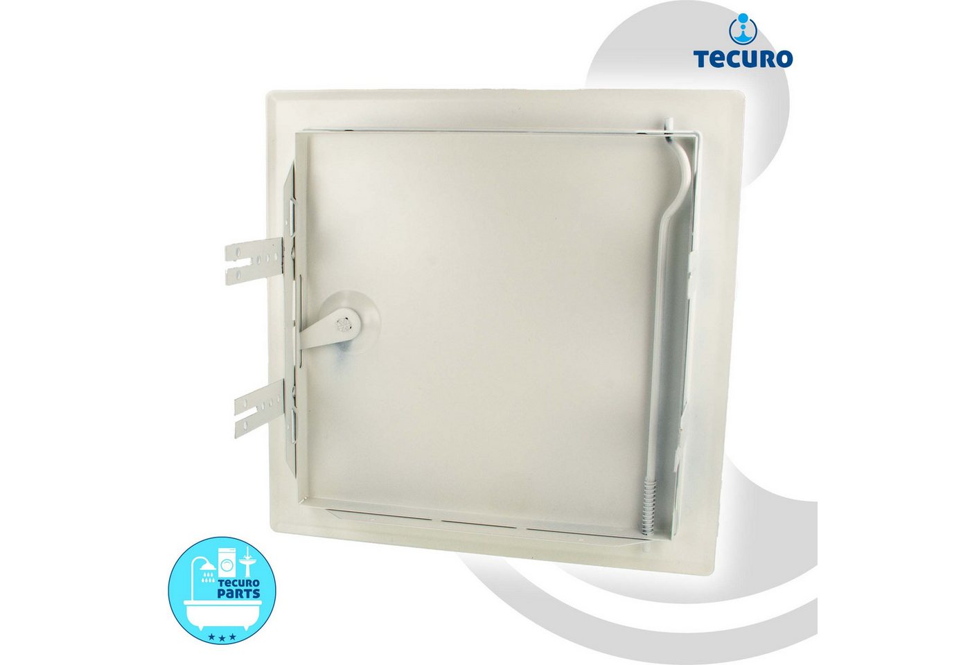 Tecuro - Revisionstür 150 x 150 mm Einbautür mit Rahmen und Vierkantschloss Bild 5