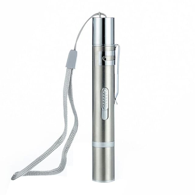 Jusch - 7-in-1-Cat-Laserpointer, uv, LED-Anzeige, verstellbar, usb, Silber