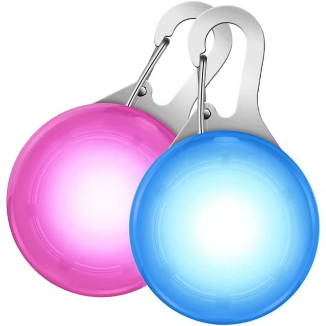 Jusch - 2er-Set Hängeleuchten Puppy, 3 Leuchtmodi, led, blau/rosa