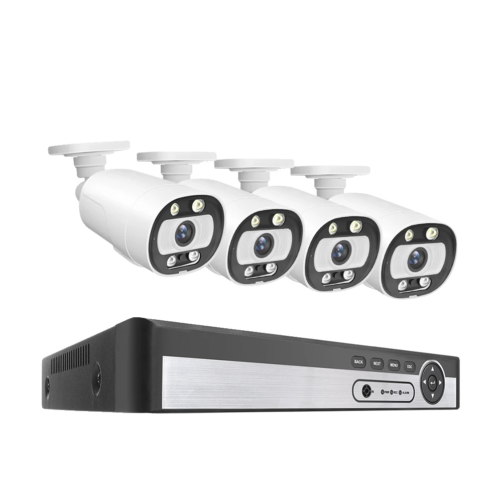 Sicherheitskamerasystem, 4k Ultra Hd, 8-kanal-nvr, 8-kanal-nvr Mit 4 Kameras, 2t