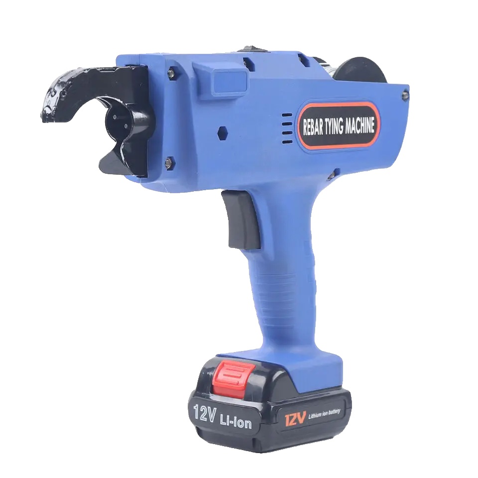 Automatische Drahtbindemaschine, Tragbares Design, 2 Lithium-ionen-akkus, Blau