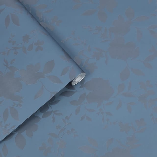 Laura Ashley Westbourne Vliestapete Midnight Blue 10mx52cm