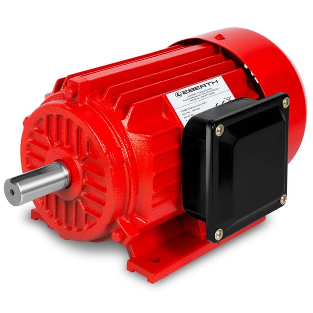 400V Elektromotor mit 2,2 kW Leistung, Drehstrommotor aus Aluminium, 3-Phasen, Drehzahl 2840 U/min., Stromstärke 4,8 a, Leistungsfaktor 0,95,