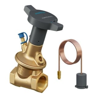 HydroControl d Differenzdruckregler pn 25 dn 15 Rp 1/2' Innengewinde, entzinkungsbeständig, 50-300mbar - Oventrop