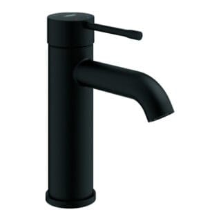 Essence 1-Loch-Einhand-Waschtischbatterie S-Size, Phantom Black, glatter Körper, fester Auslauf, 5l/min - Grohe