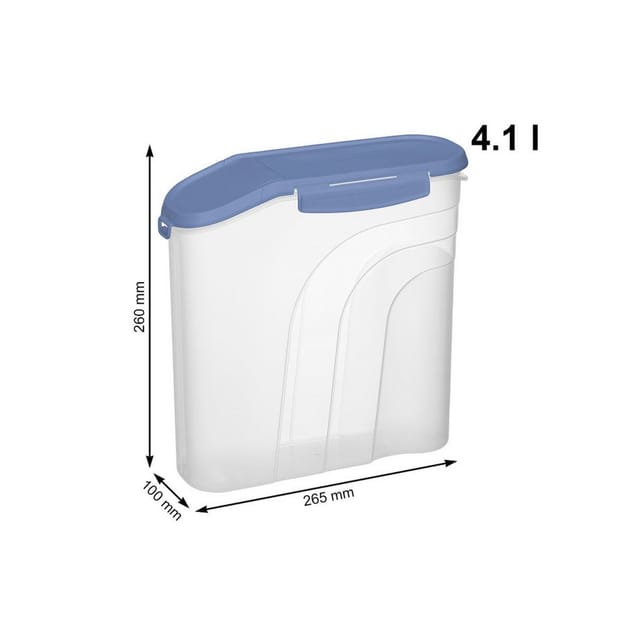 Rotho - Müslibox Fresh mit Clic 4,1 l horizon blau, Frischhaltedose