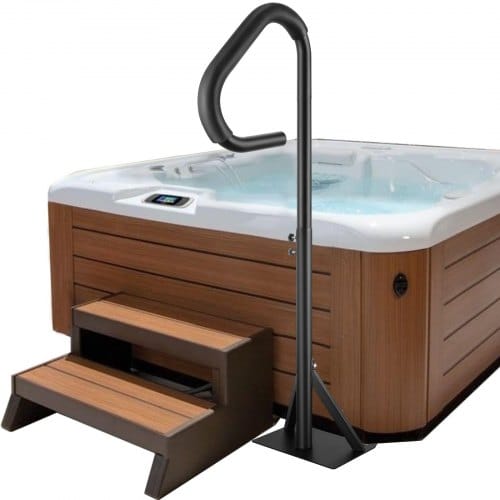 Vevor Whirlpool-handlauf 88,9–144,8cm Höhenverstellbar Spa-geländer Whirlpool Aluminiumlegierung Rostfrei Korrosionsbeständig Pool Handlauf 272kg Tragfähigkeit Haltegriff Einstiegshilfe