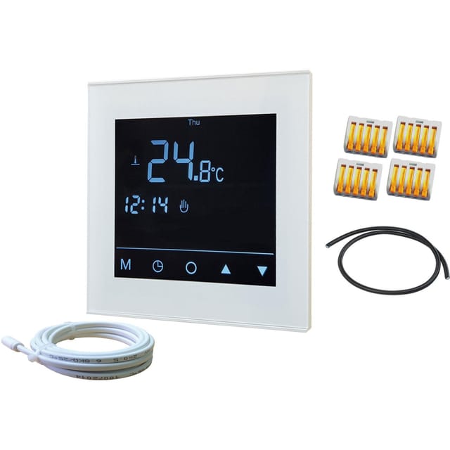 jollytherm Regelset Top-Therm Comfort - Thermostatregler digital mit Timerfunktion, Farbe weiß - 05455
