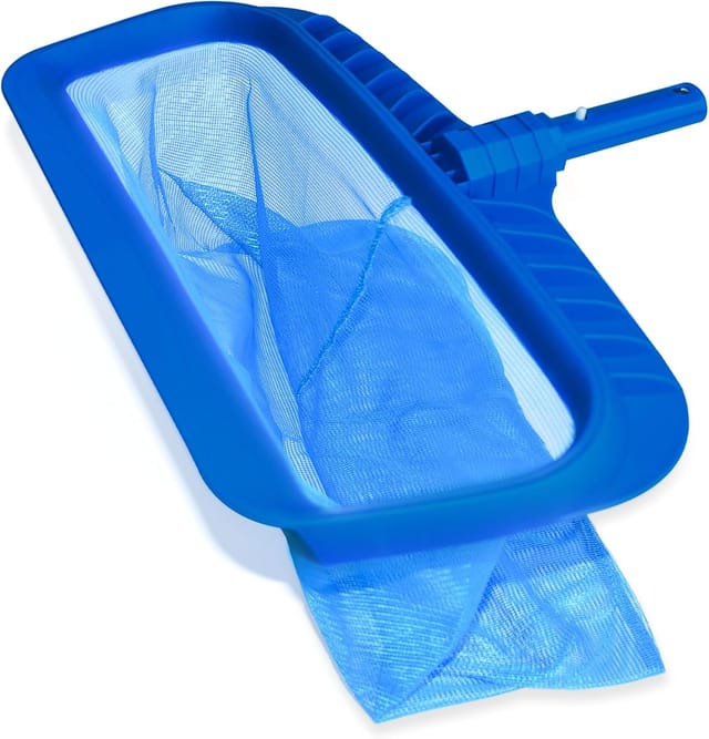 Schwimmbad-kescher, Bodenkescher Mit Robustem Und Stabilem, Langlebigem Kunststoffrahmen Mit Reinigungsnetz Für Schwimmbäder, Teiche, Brunnen Und Spas