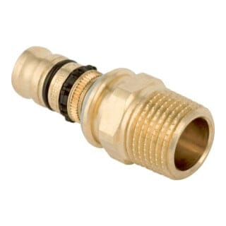 Mepla Übergang mit Außengewinde, CC499K, d 16mm, r 3/4' - Geberit